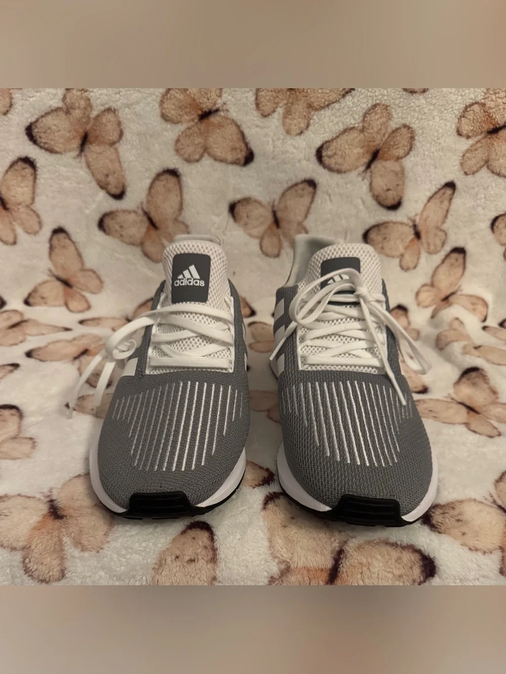 NWT adidas Gray and White Performance Running Shoes. Men’s size 9